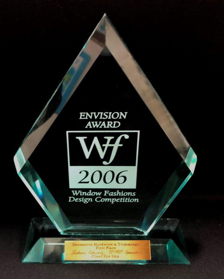 April 2006; First Place; Decorative hardware & Trimmings. May May 2006; First Place; Curtains & Draperies.